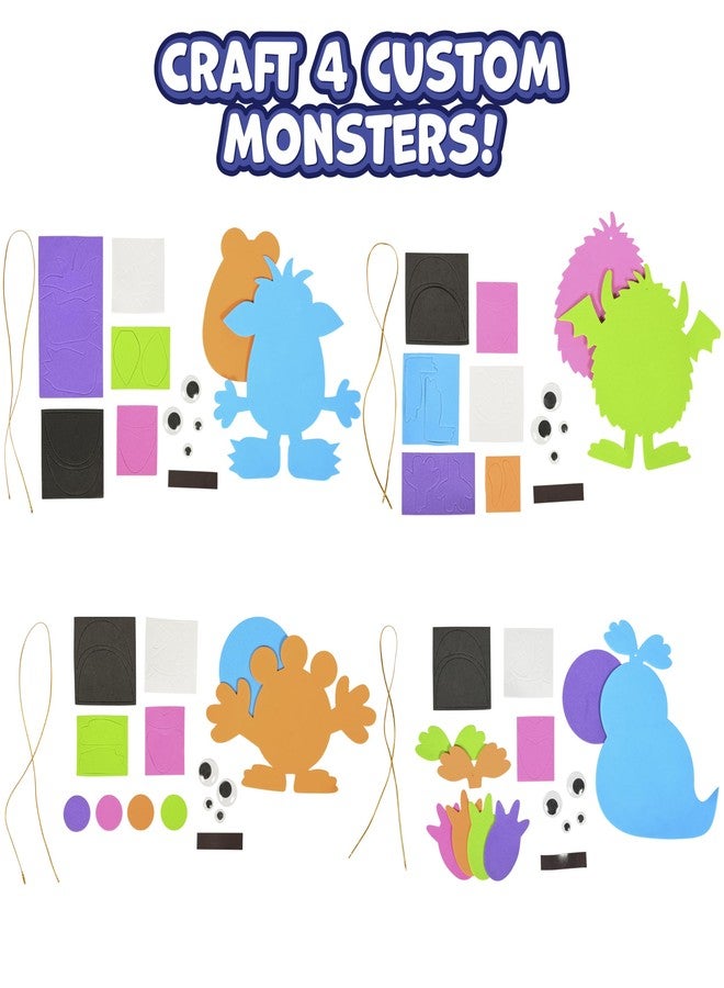 Ready 2 Learn Create Your Own Monsters | Set of 4 | DIY Craft for Kids | Magnetic | No Glue Required | Kid-Friendly Instructions - Image 3